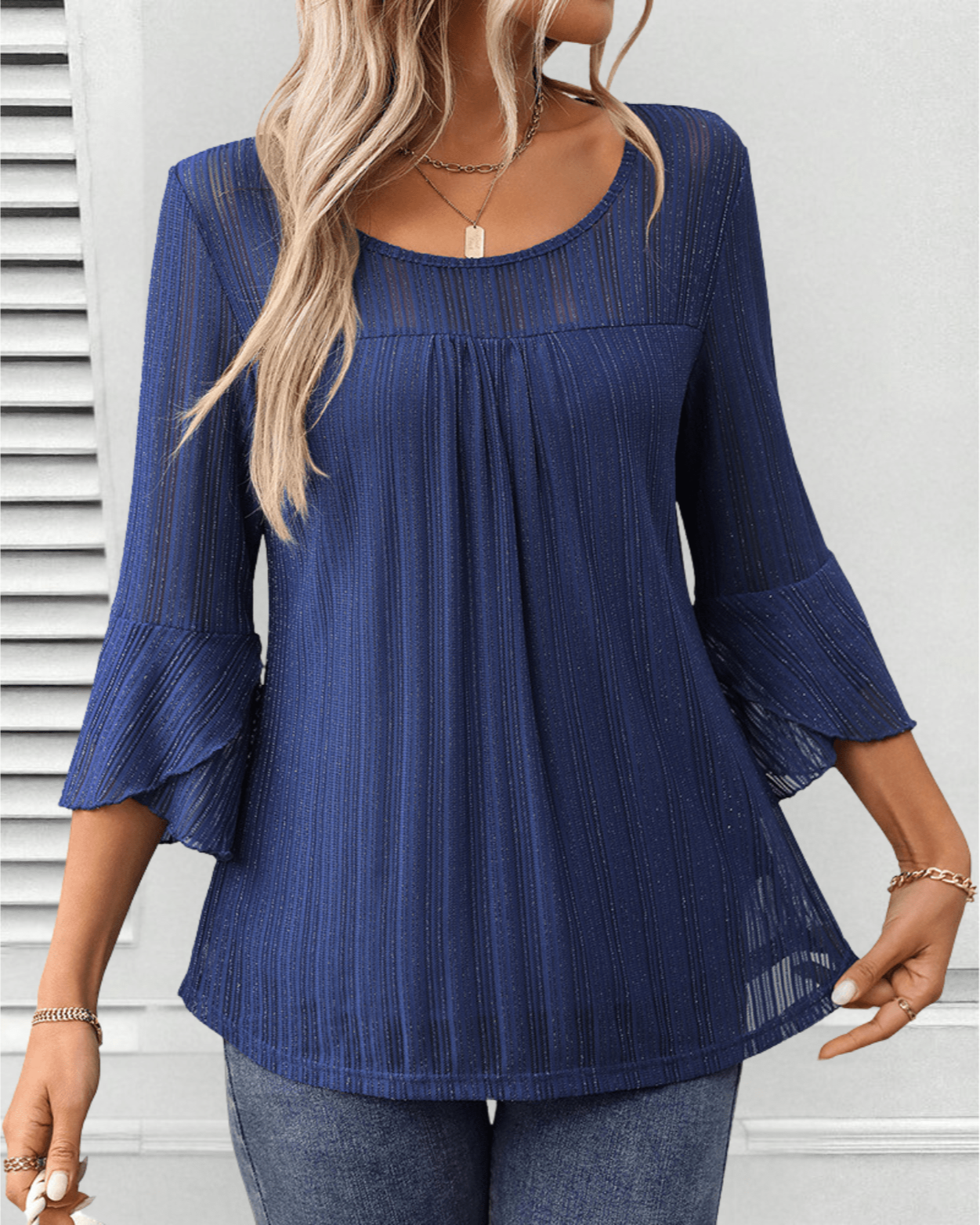 Sophie | Dames Blouse | Witte Blouse Dames | Zwarte Blouse Dames-4