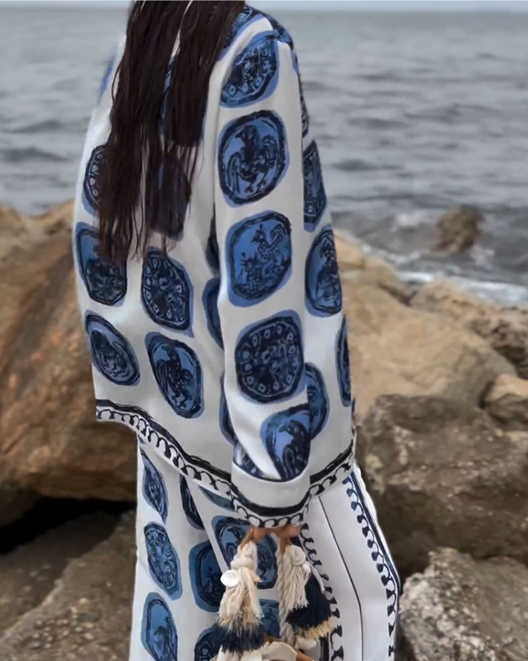 Sara | Chic tweedelige dames zomeroutfit met retro charme en comfortabel design