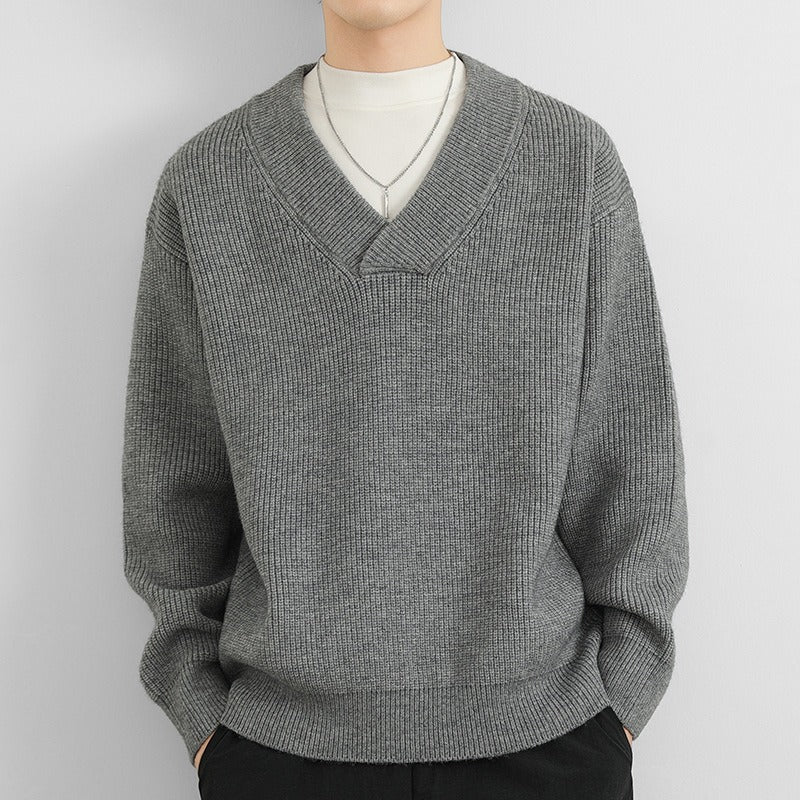 Boris | Tijdloze V-Hals Heren Trui voor Herfst en Winter 3