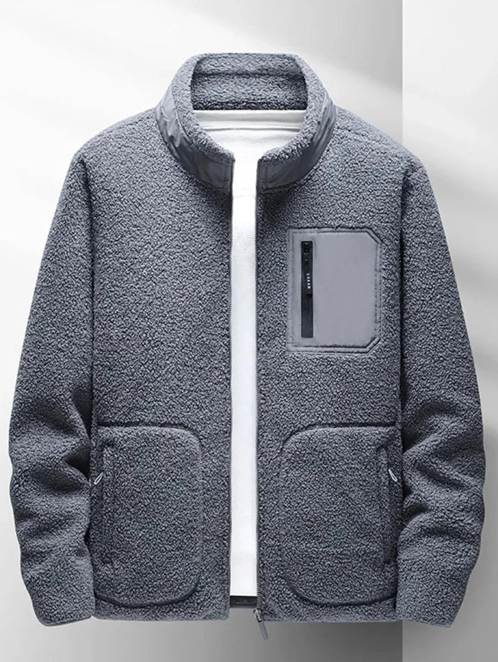 Dames Fleece Jas met Luxe Bontvoering – Comfortabele en Warme Herfstjas met Ritssluiting en Ritszakken 3