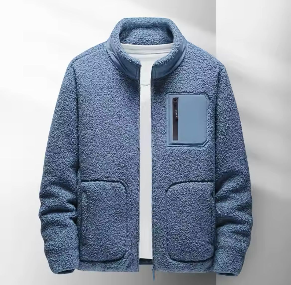Dames Fleece Jas met Luxe Bontvoering – Comfortabele en Warme Herfstjas met Ritssluiting en Ritszakken 4