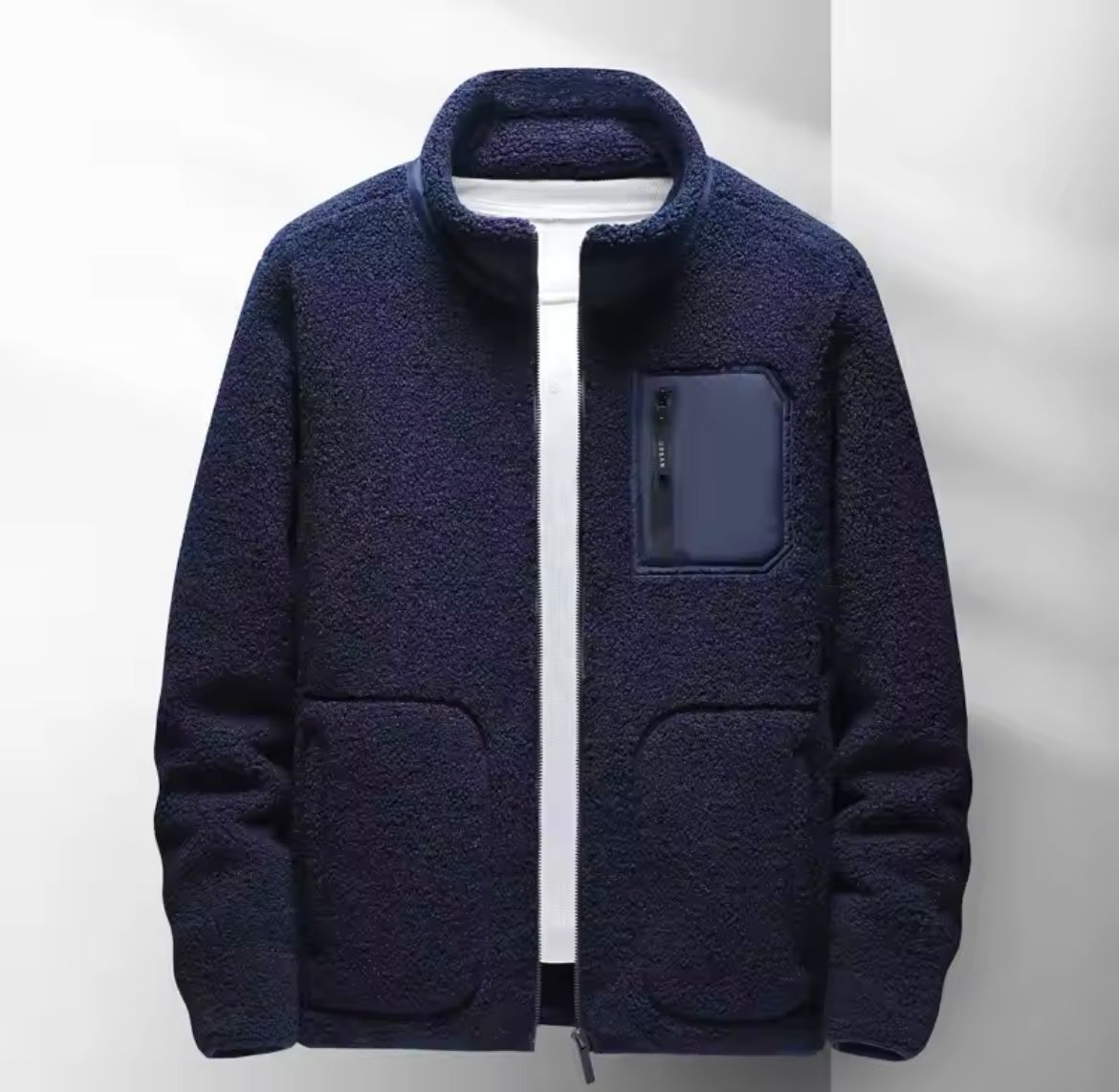 Dames Fleece Jas met Luxe Bontvoering – Comfortabele en Warme Herfstjas met Ritssluiting en Ritszakken 5