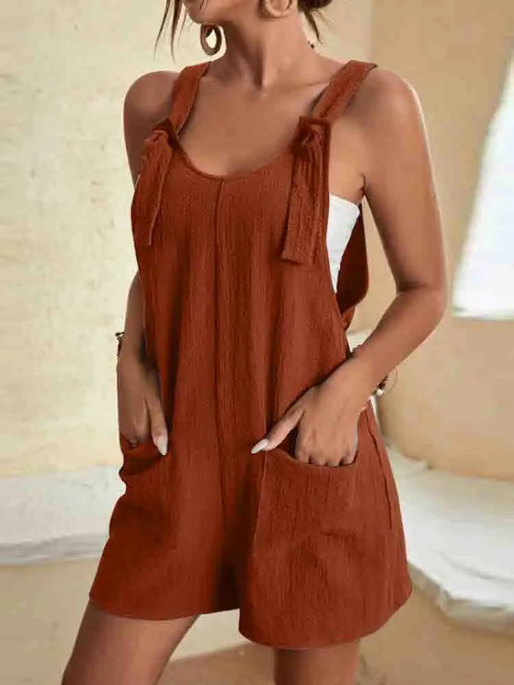 Dames Jumpsuit Zwart – Lichtgewicht en Comfortabel met Handige Zakken voor Zomeractiviteiten 5