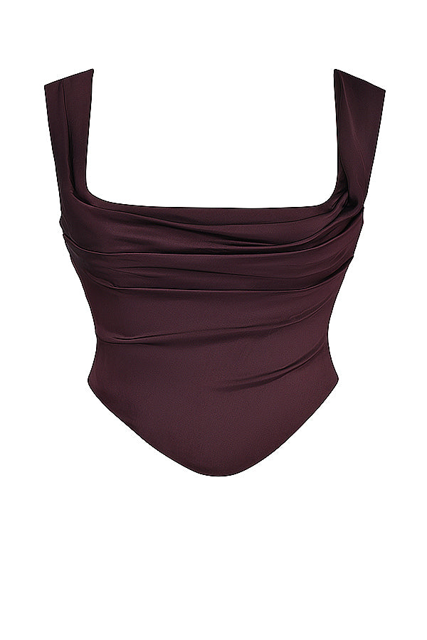 Dames Set: Satijnen Corset-top met Maxirok voor Luxe en Elegante Gelegenheden - Verschillende Kleuren Beschikbaar 7