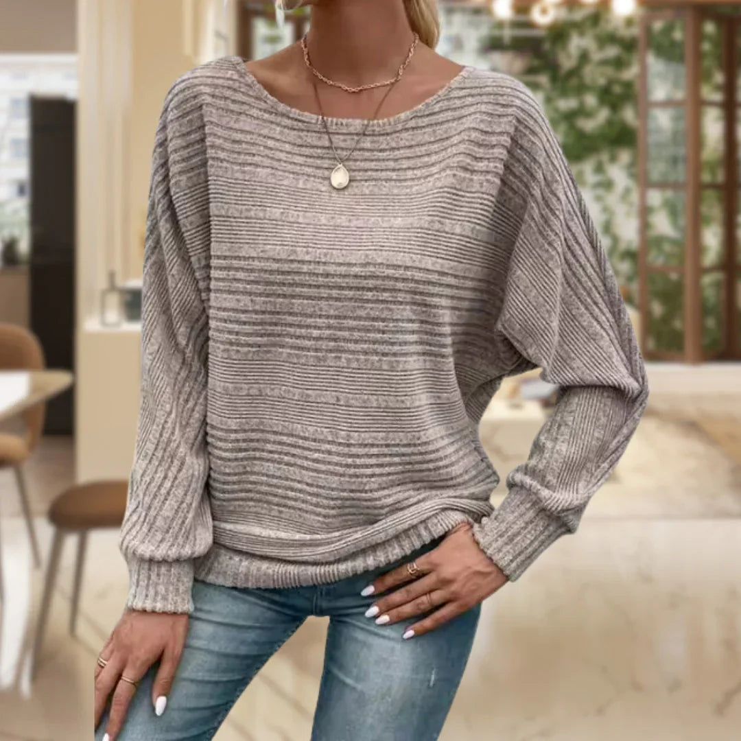Dames Sweater in Trendy Herfstkleuren – Zachte Warme Trui met Lange Mouwen en Relaxte Pasvorm 3