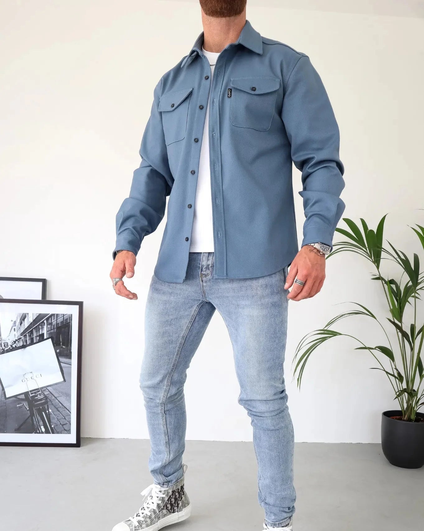 Liam | Stijlvolle Moderne Overhemdjas voor Heren met Ademend Comfort 1
