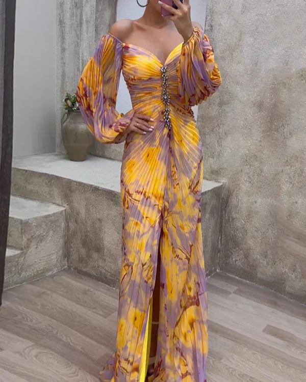 Elegante Dames Jurk met V-hals en Luxe Details – Perfect voor Bruiloften en Zomer Evenementen, Diverse Maten S-XL 0