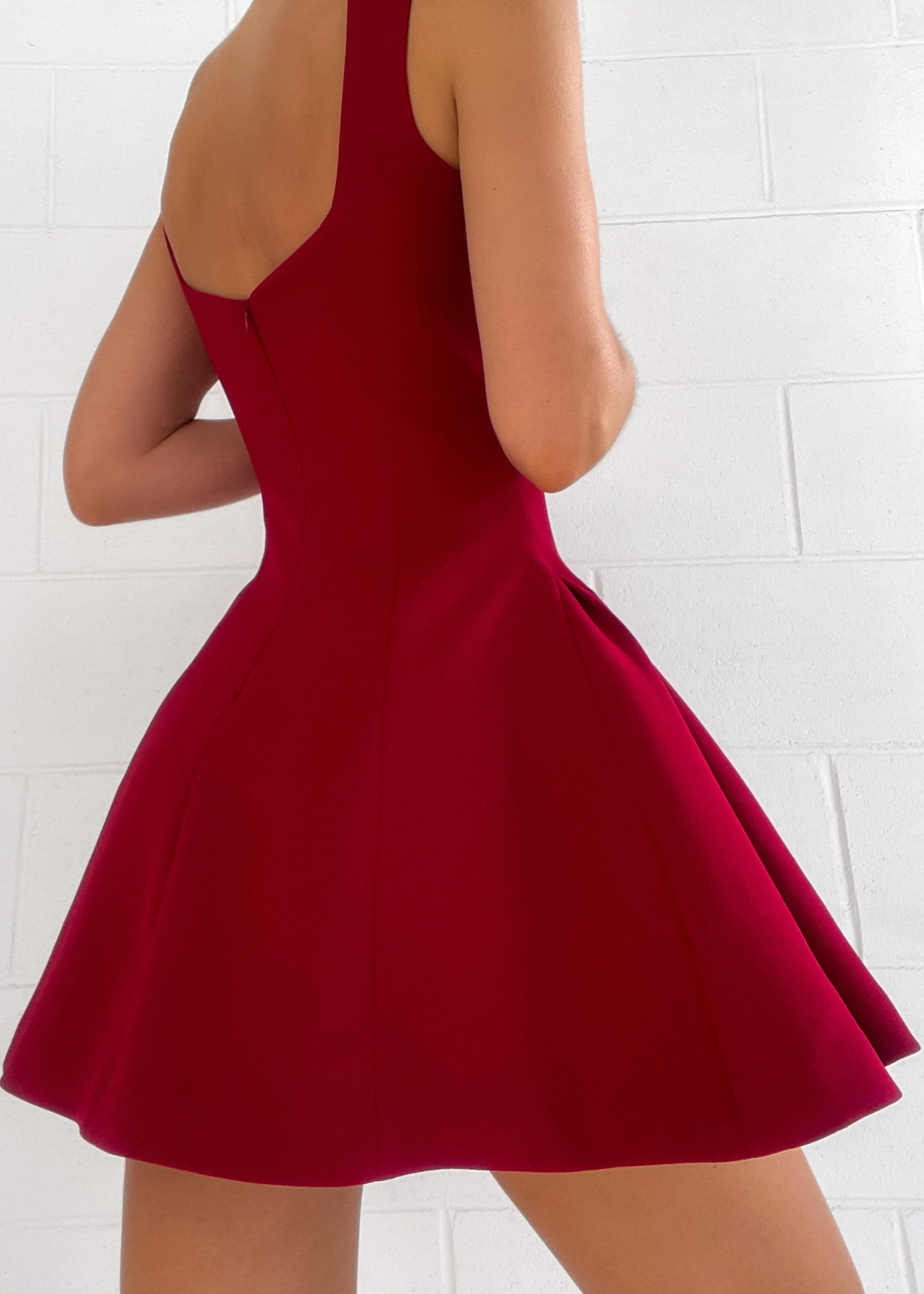 Elegante Korte Avondjurk Dames - Verfijnde Pasvorm van Luxe Stoffen voor Bruiloft en Feest 7