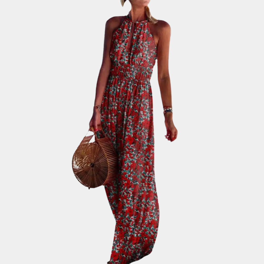Elegante Maxi Jurk Dames van Ademend Materiaal – Flatterende Lange Jurk voor Zomer en Speciale Gelegenheden 3