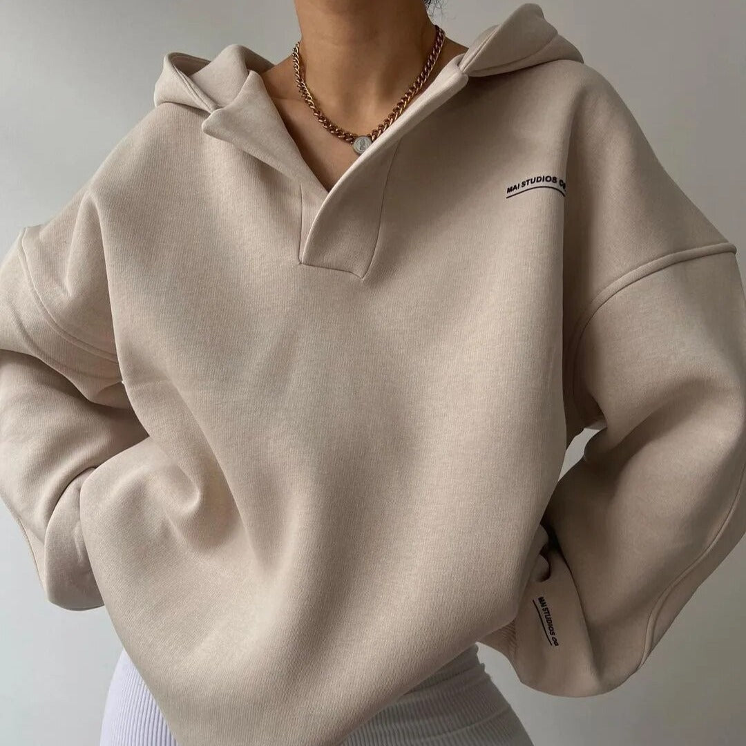 Elegante Slim-Fit Dames Trui van Zacht Katoenmix – Ademend en Tijdloos Ontwerp voor Herfst en Winter 2