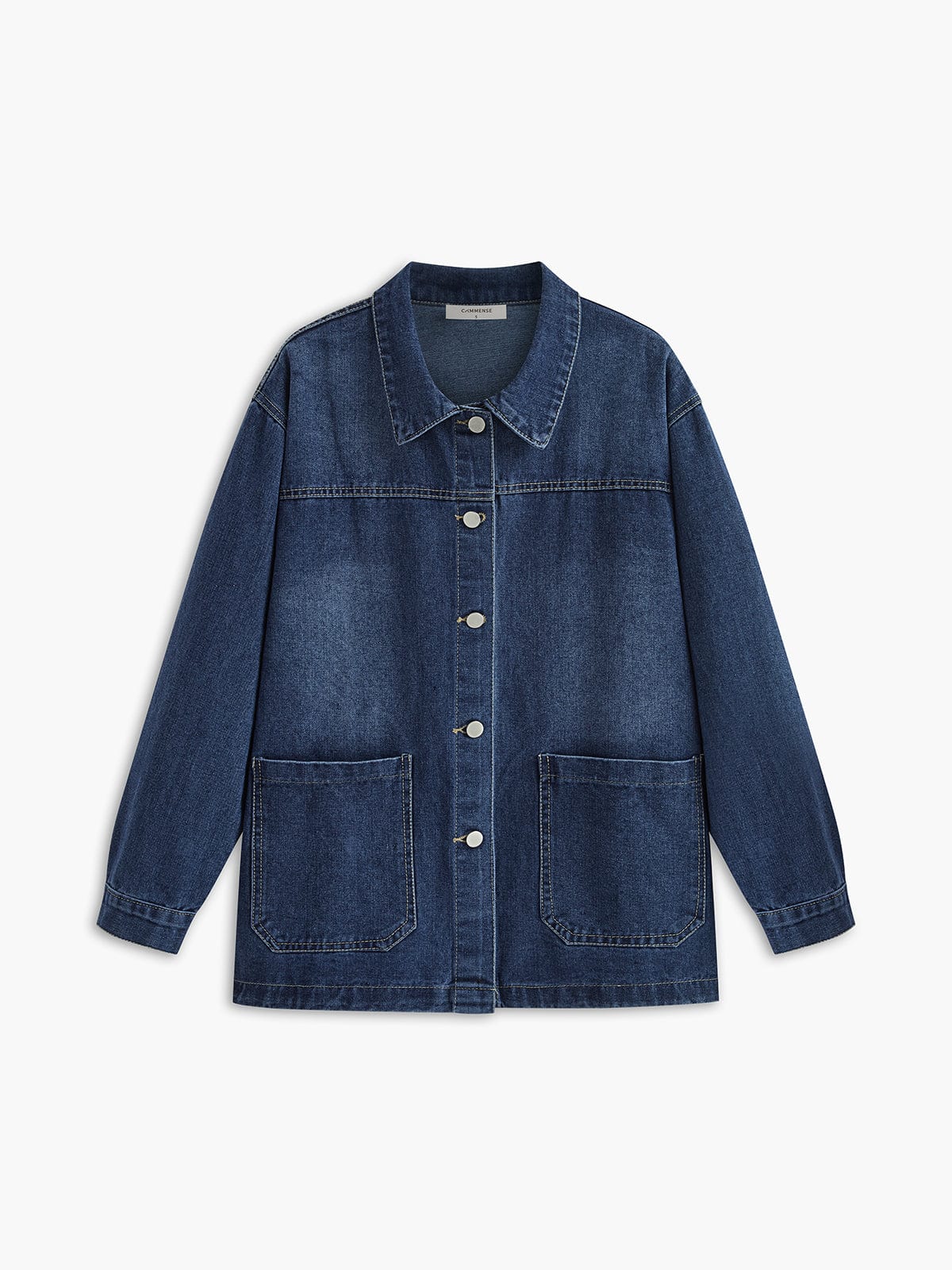 Emma | Casual Oversized Denim-Jacke voor Dames met Grote Zakken 2