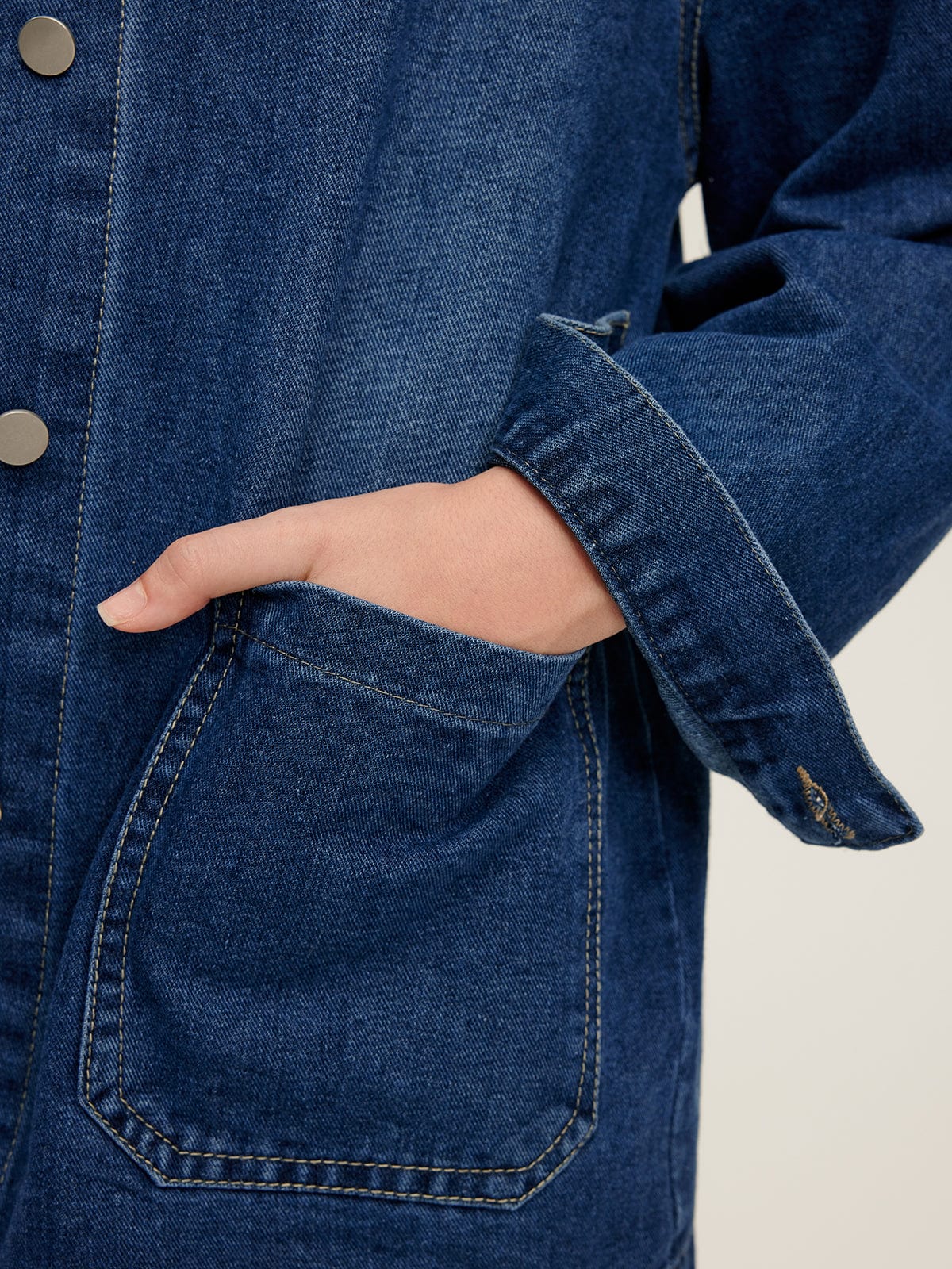 Emma | Casual Oversized Denim-Jacke voor Dames met Grote Zakken 3