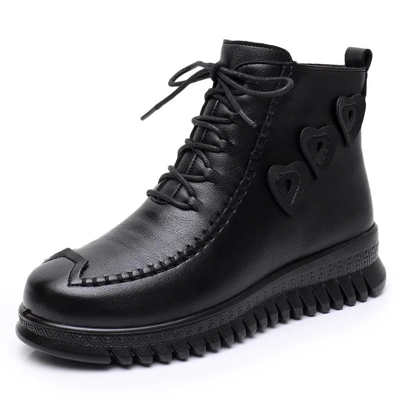 Emma | Chic Zwarte Enkellaarsjes Dames voor Herfst en Winter 7