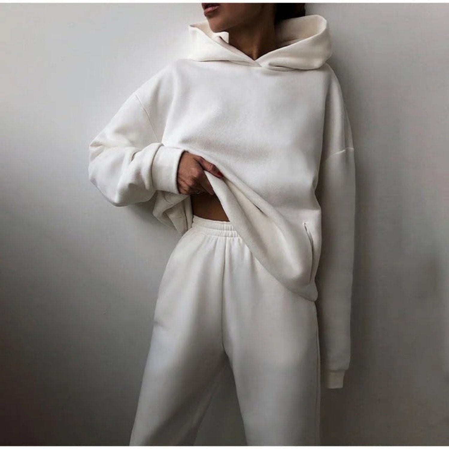 Emma | Comfortabele Winter Set voor Dames met Hoodie en Broek 3