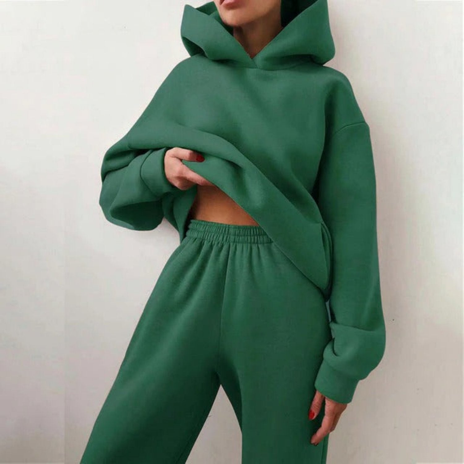 Emma | Comfortabele Winter Set voor Dames met Hoodie en Broek 5