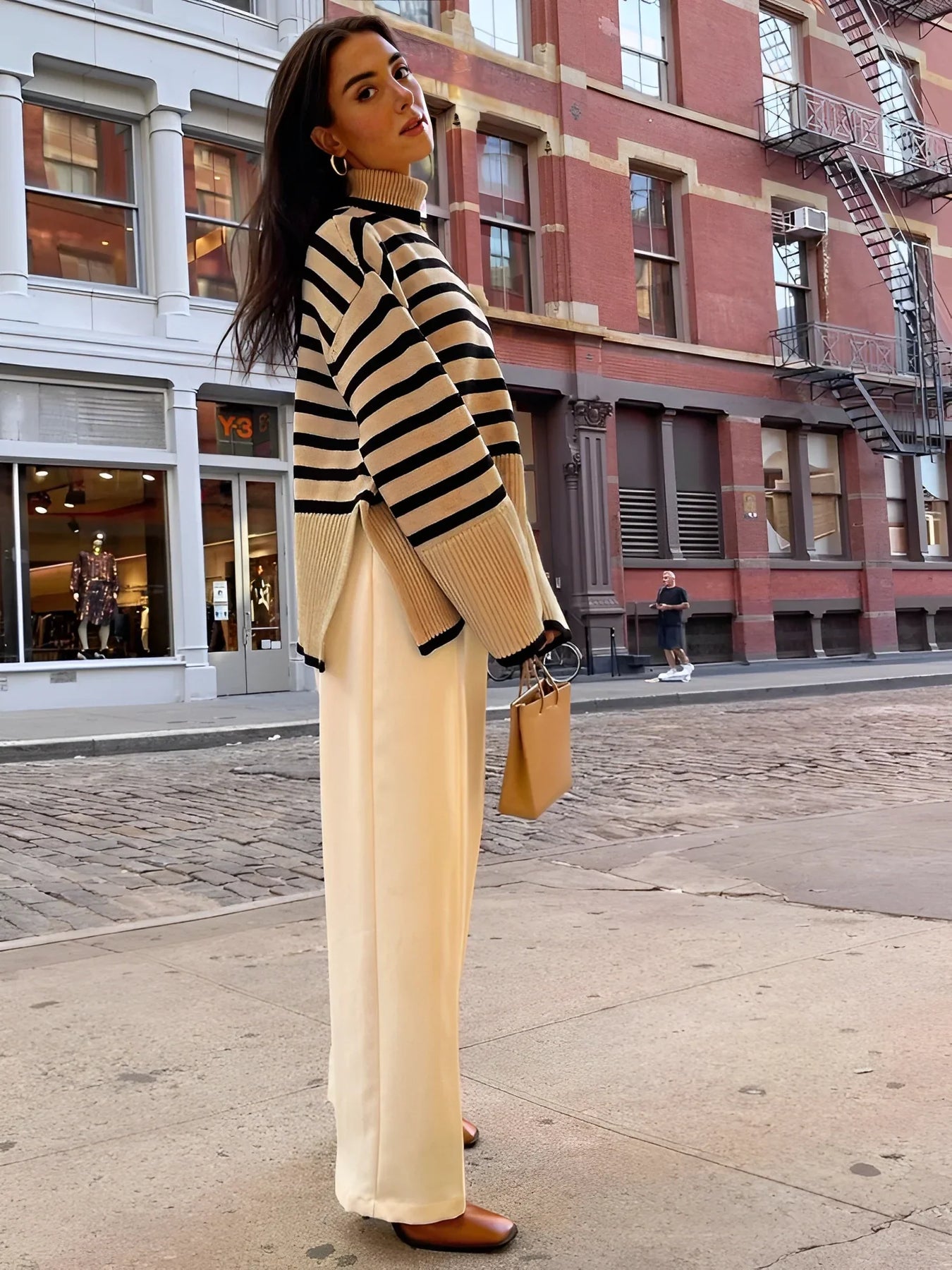 Emma | Cozy Oversized Striped Sweater for Dames in Soft Cotton 6