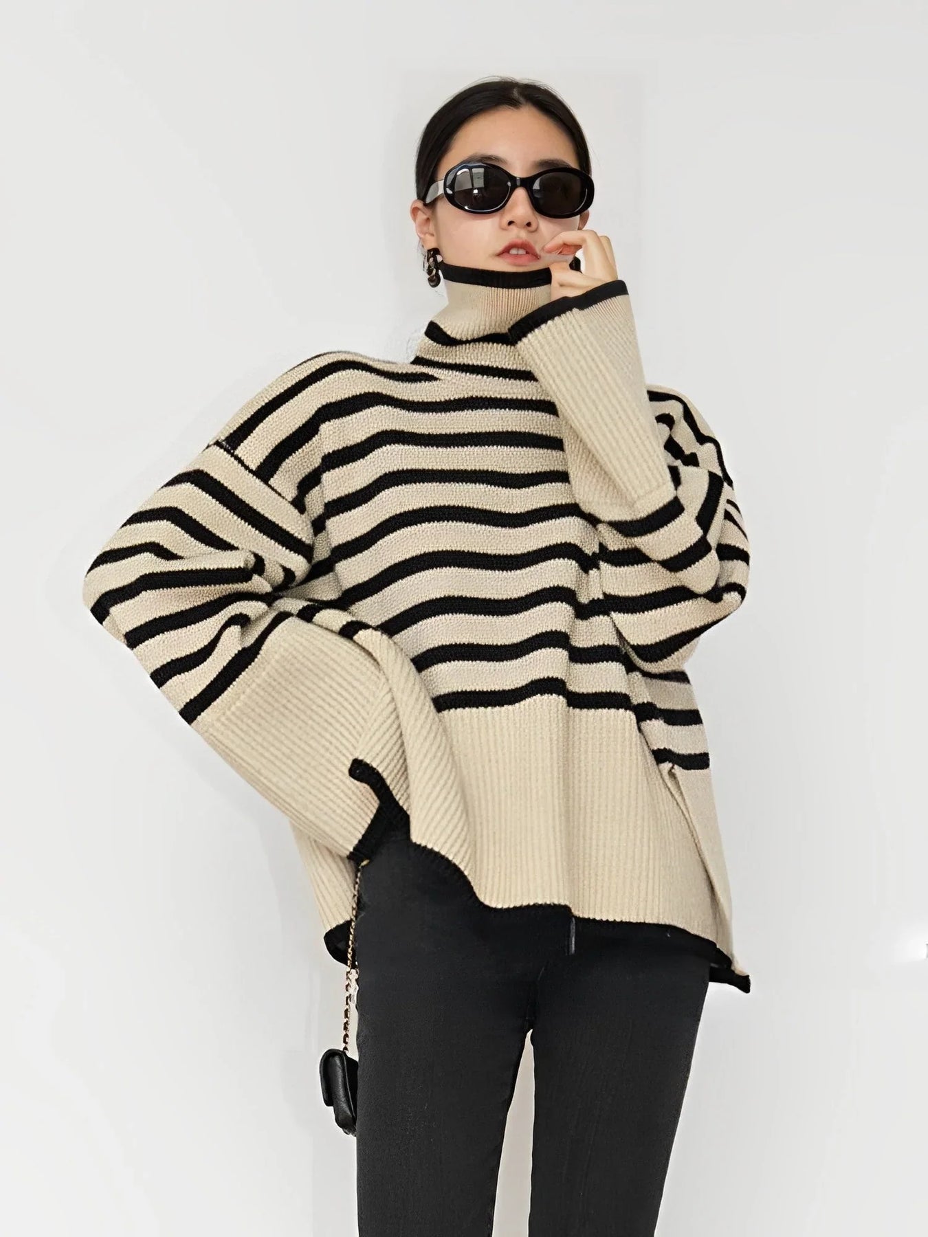 Emma | Cozy Oversized Striped Sweater for Dames in Soft Cotton 8