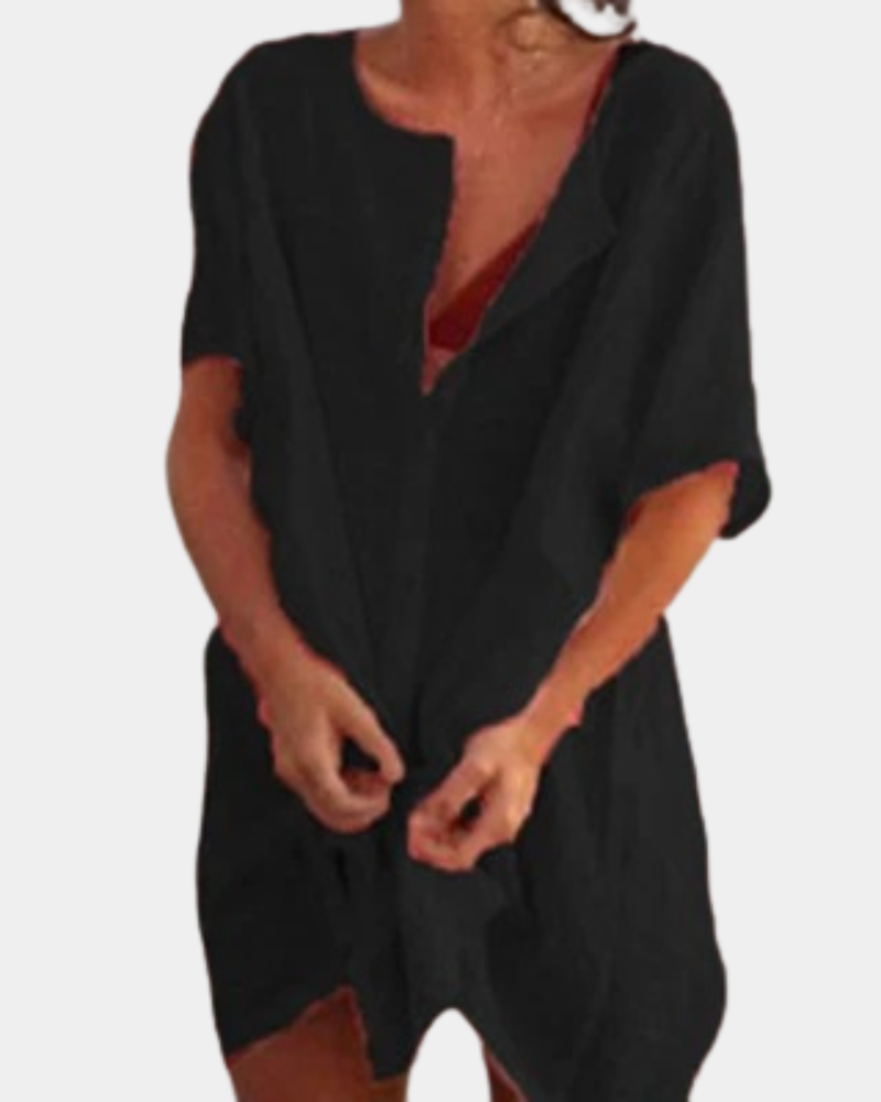Emma | Elegante Zomerjurk Dames Met Knielengte Voor Warme Dagen 1