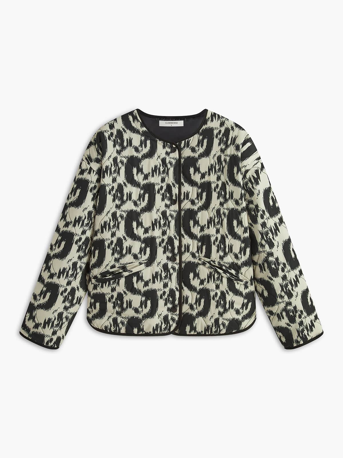 Emma | Lange Dames Jas met Opvallende Dierenprint voor Stijlvolle Look 2