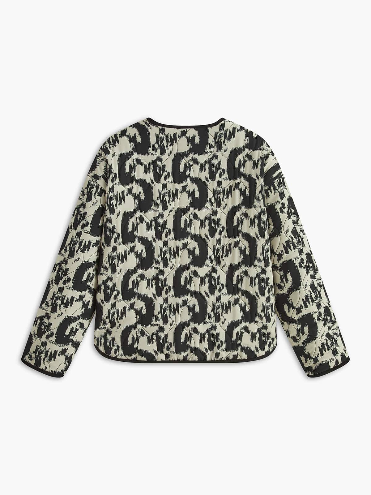 Emma | Lange Dames Jas met Opvallende Dierenprint voor Stijlvolle Look 3