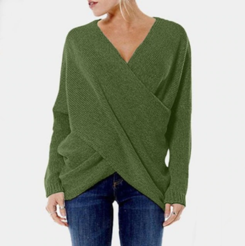 Emma | Luxe Criss Cross Dames Trui van Kasjmier voor Elegante Stijl 2