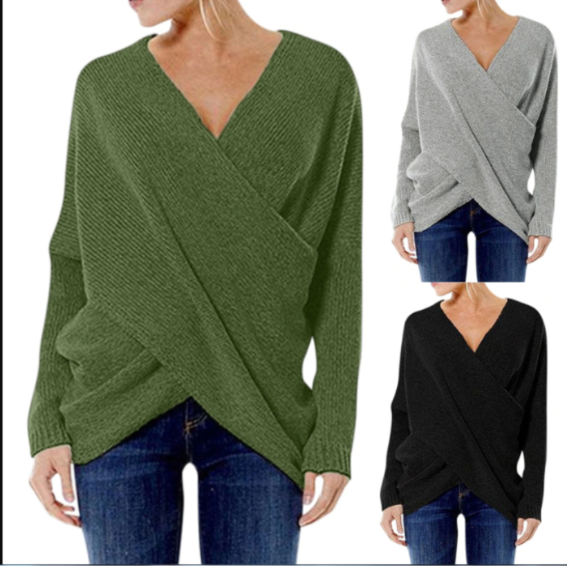 Emma | Luxe Criss Cross Dames Trui van Kasjmier voor Elegante Stijl 3
