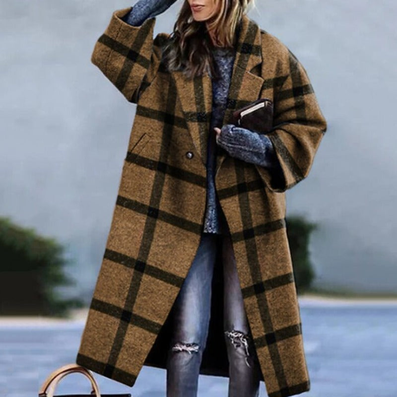Emma | Luxe Lange Wollen Jas Dames voor Winterse Elegantie 2
