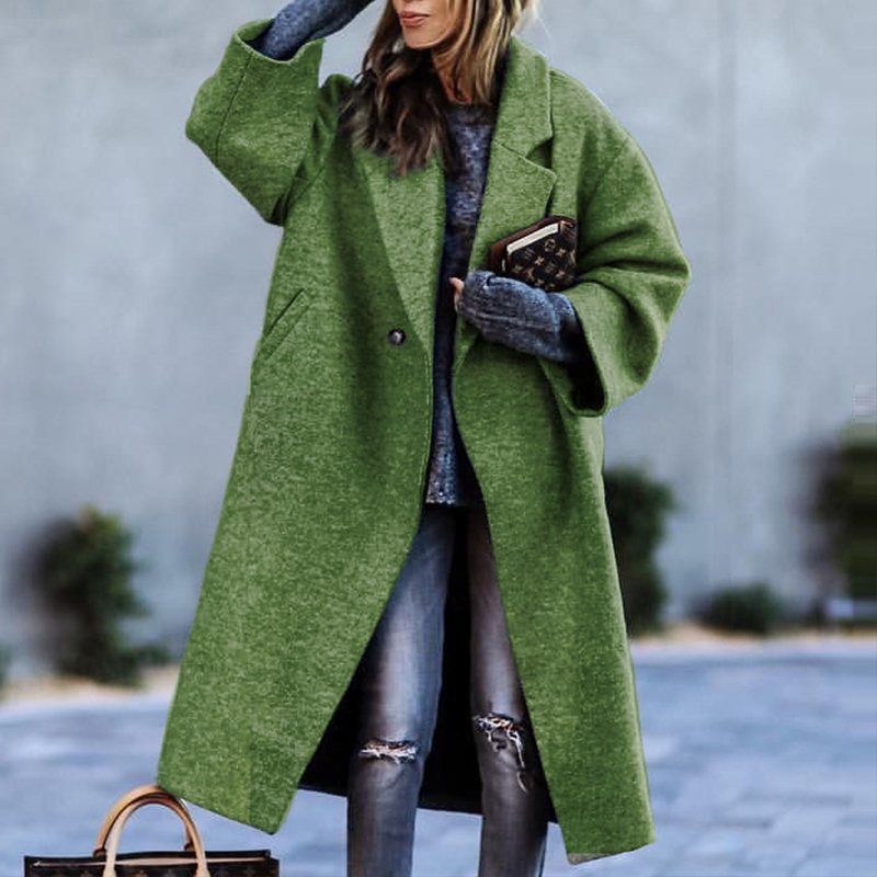 Emma | Luxe Lange Wollen Jas Dames voor Winterse Elegantie 4