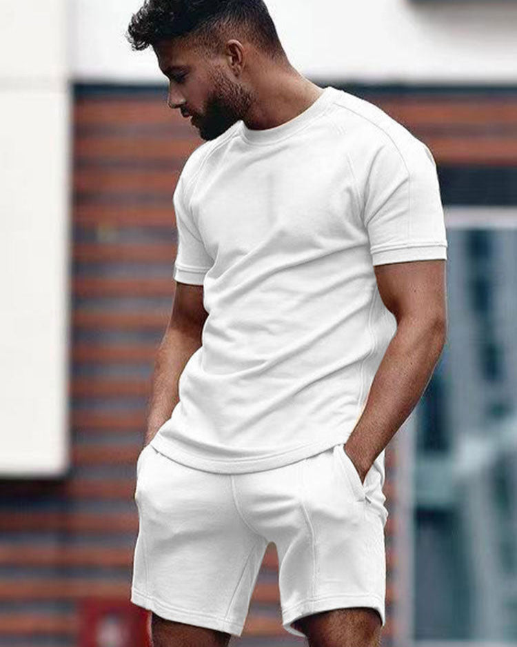 Zeke | Stijlvolle Combi Set Heren Zomeroutfit voor Comfortabele Dagen