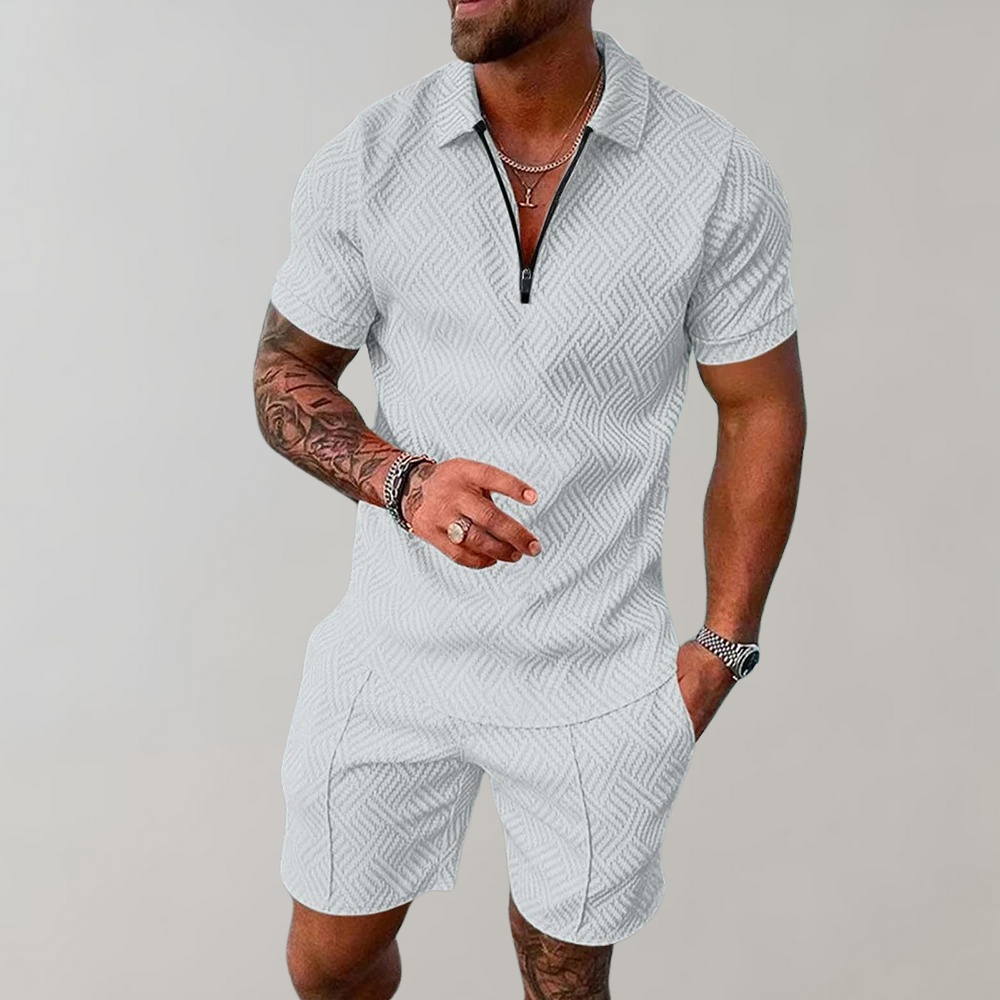 Lars | Trendy Zomerset Heren Met Polo En Korte Broek Set 6