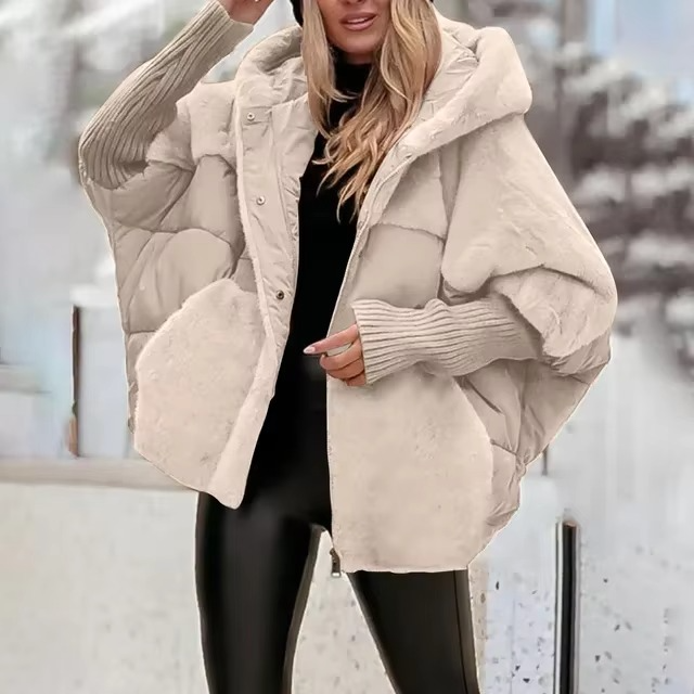 Lange Gewatteerde Winterjas Dames – Warm en Chic voor Herfst en Winter, Lange Mouwen, Casual en Formeel 0