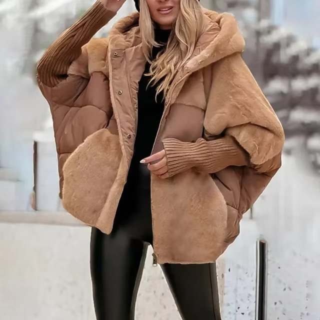 Lange Gewatteerde Winterjas Dames – Warm en Chic voor Herfst en Winter, Lange Mouwen, Casual en Formeel 4