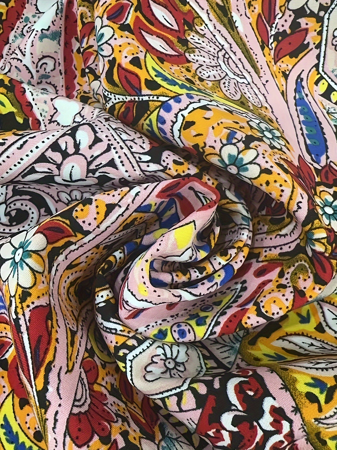 Lange Zomerjurk Dames met Paisley Print en Crisscross Rug – Boho Stijl voor Zomerse Dagen 8