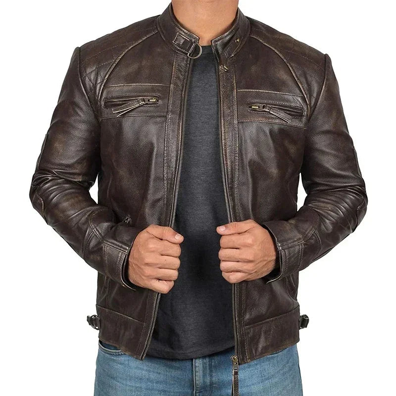 Lars | Stoere Winter Bikerjas voor Mannen met Comfort en Stijl 4