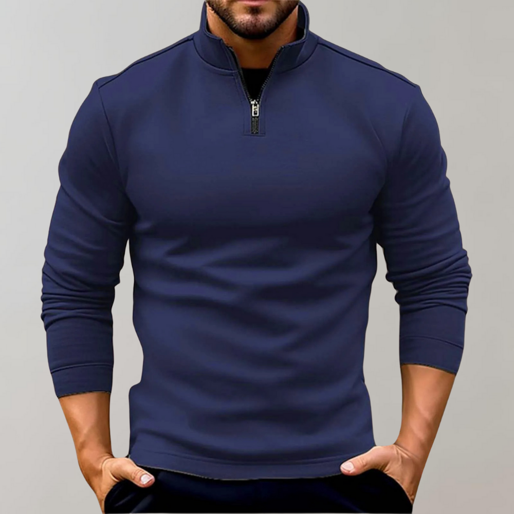 Lars | Trendy Polo Shirt Heren met Ritssluiting voor Casual Stijl 3