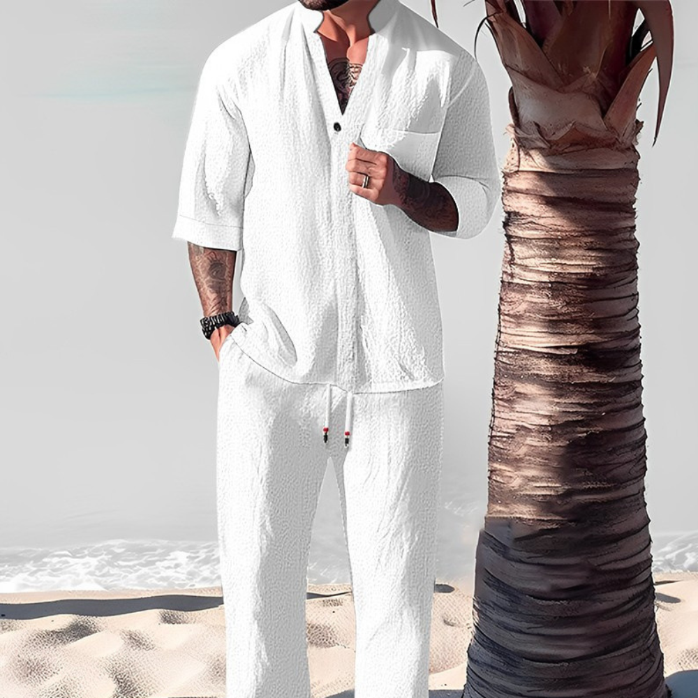 Lars | Vintage Linnen Tracksuit voor Comfortabele Casual Dagen 3