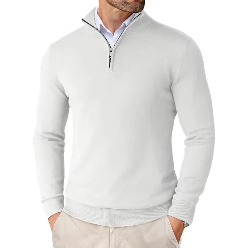 Liam | Luxe Halve Rits Heren Trui voor Comfortabele Stijl en Warmte 7