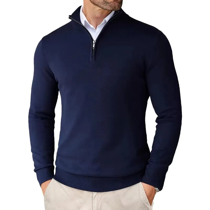 Liam | Luxe Halve Rits Heren Trui voor Comfortabele Stijl en Warmte 8
