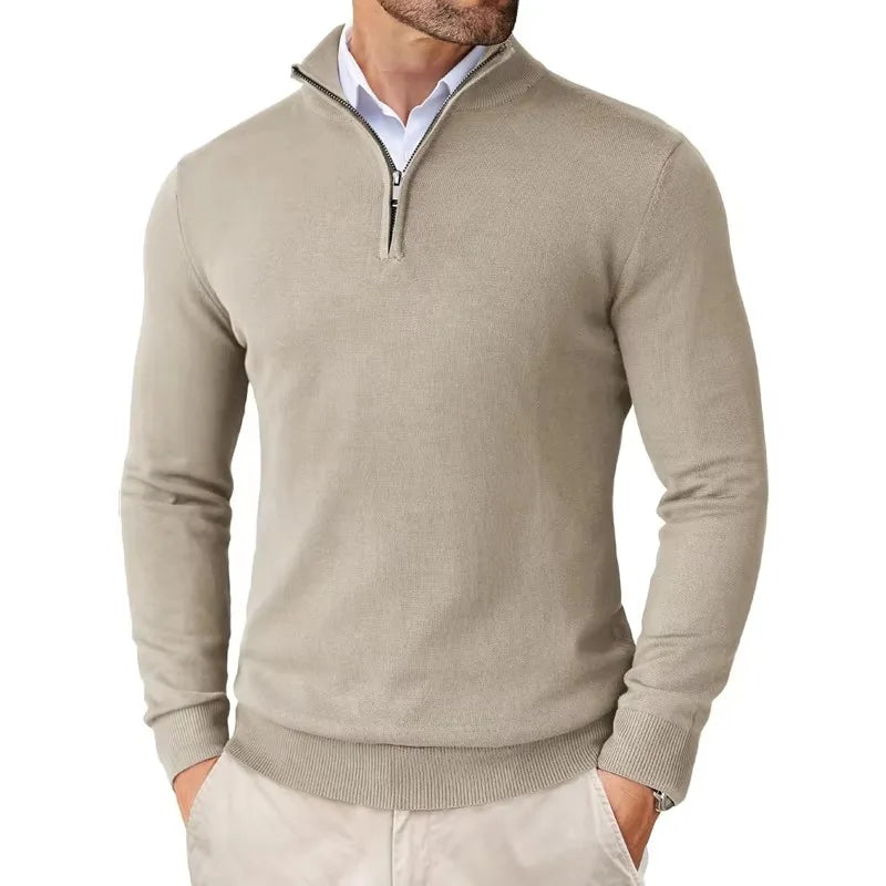 Liam | Luxe Halve Rits Heren Trui voor Comfortabele Stijl en Warmte 9