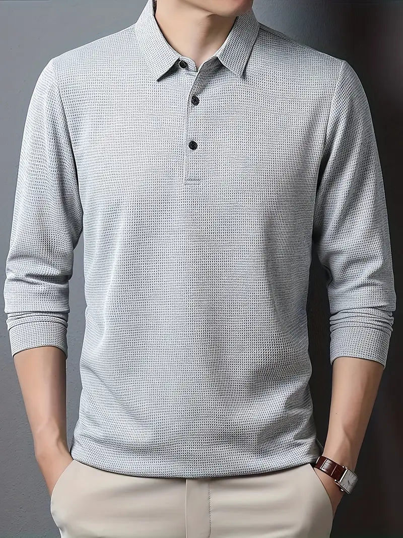 Liam | Stijlvolle Polo Jumper voor Mannen met Kraag en Knopen 0