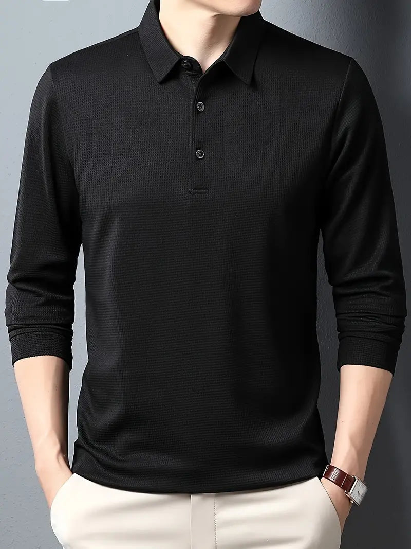 Liam | Stijlvolle Polo Jumper voor Mannen met Kraag en Knopen 1