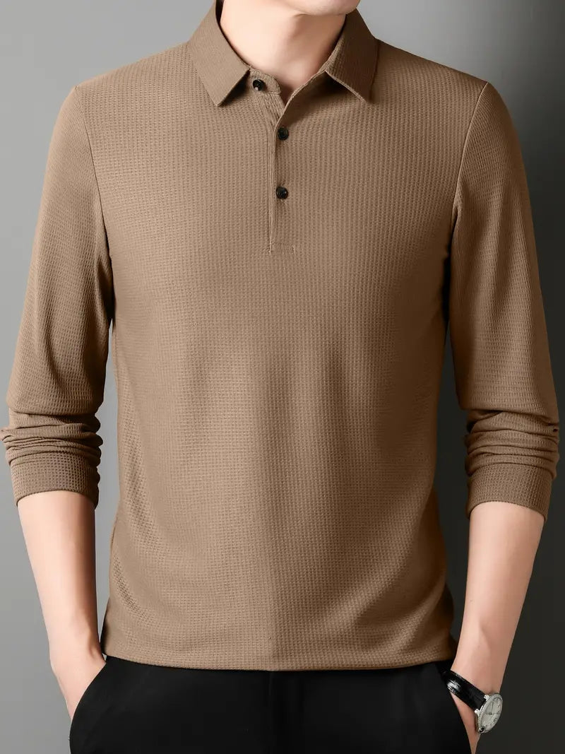 Liam | Stijlvolle Polo Jumper voor Mannen met Kraag en Knopen 3