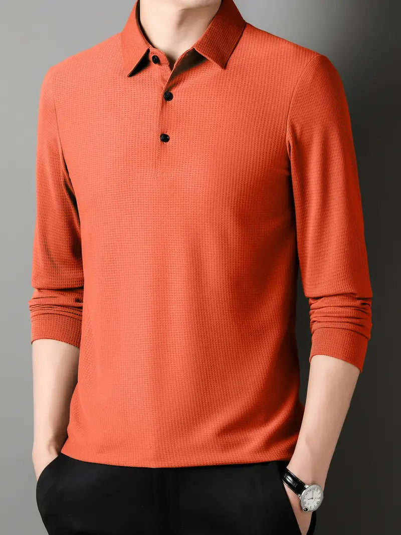 Liam | Stijlvolle Polo Jumper voor Mannen met Kraag en Knopen 4