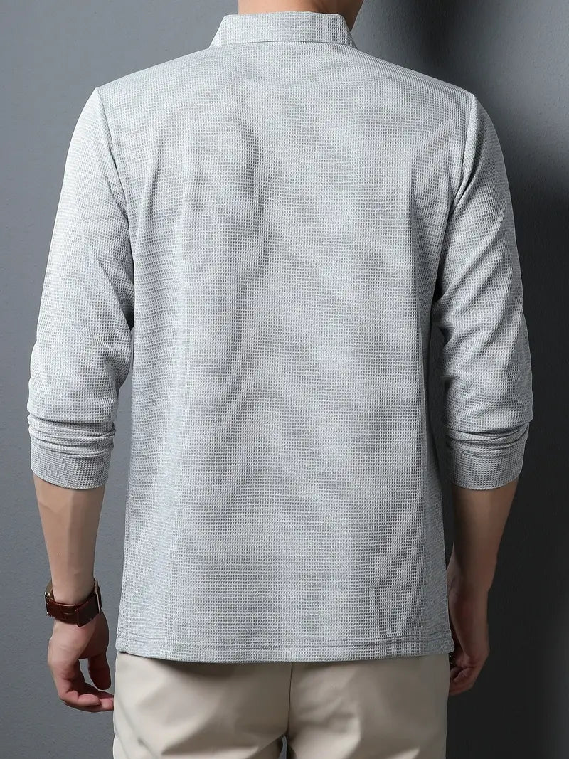 Liam | Stijlvolle Polo Jumper voor Mannen met Kraag en Knopen 6