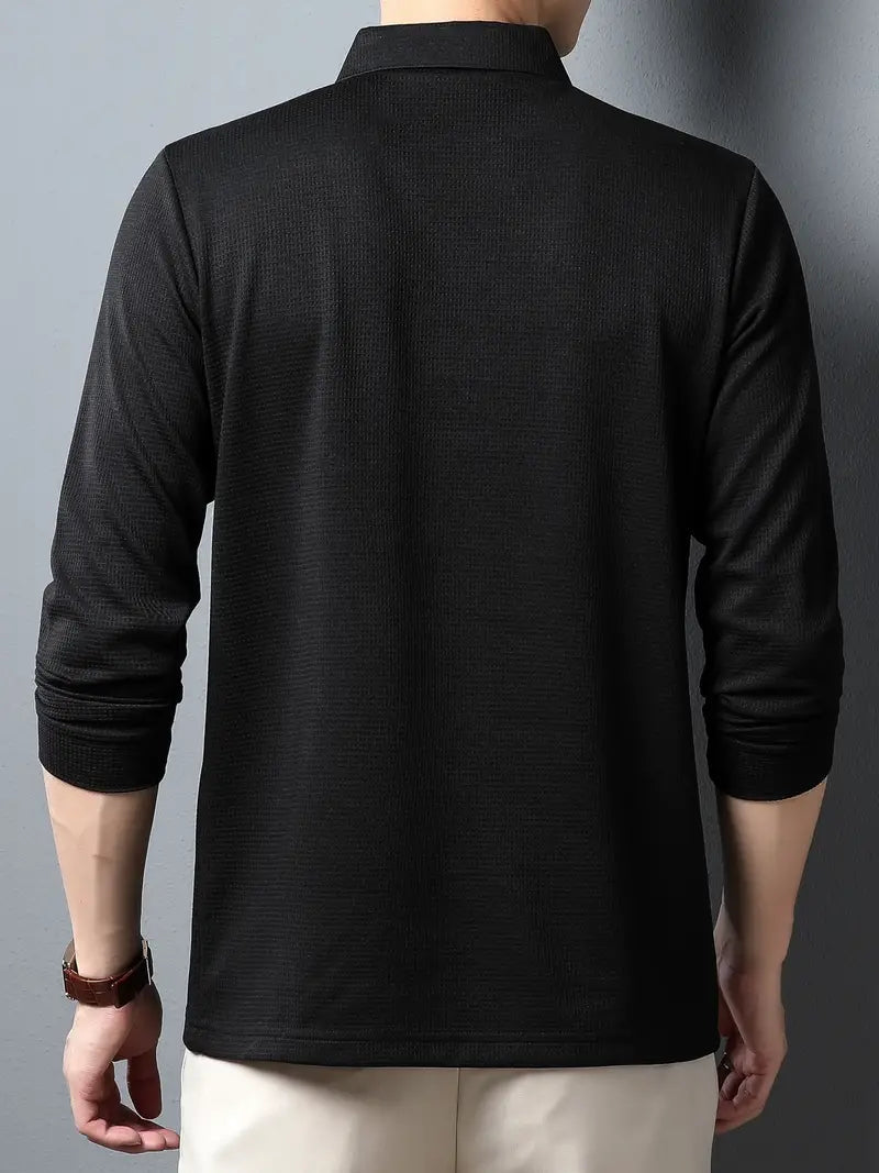 Liam | Stijlvolle Polo Jumper voor Mannen met Kraag en Knopen 7