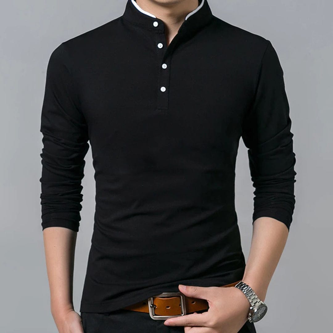 Liam | Tijdloze Heren Sweater met Korte Kraag voor Casual Stijl 0