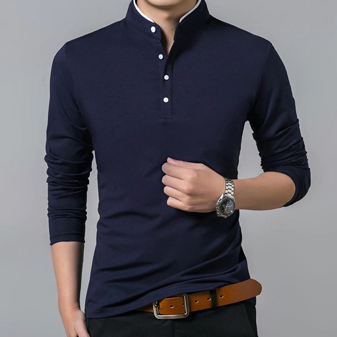 Liam | Tijdloze Heren Sweater met Korte Kraag voor Casual Stijl 1