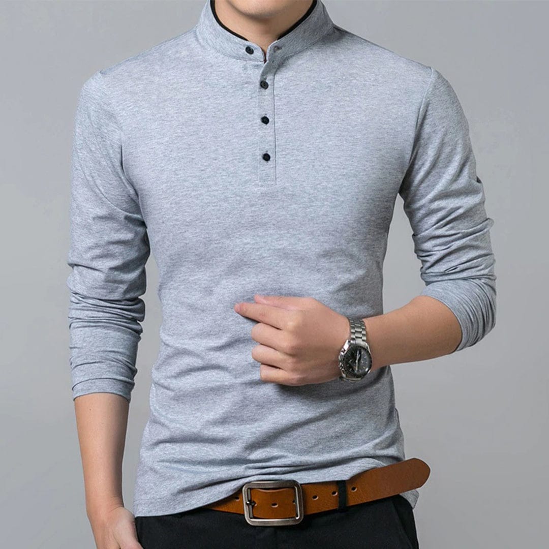 Liam | Tijdloze Heren Sweater met Korte Kraag voor Casual Stijl 3