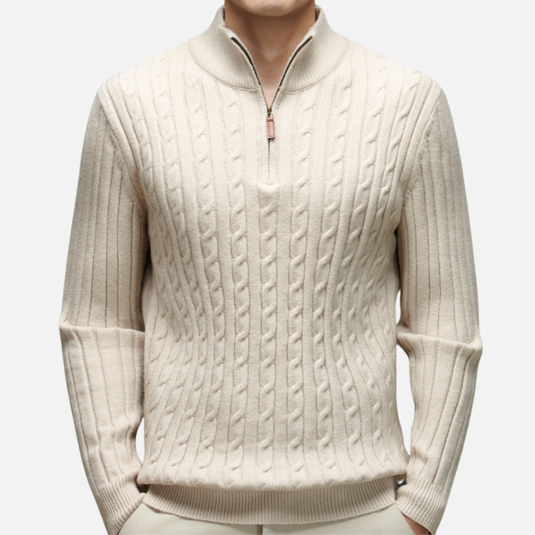 Liam | Warme Coltrui Heren met Kabelbrei voor Comfort en Stijl 3
