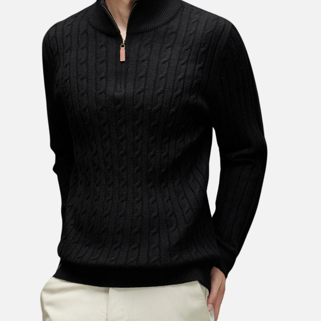 Liam | Warme Coltrui Heren met Kabelbrei voor Comfort en Stijl 4